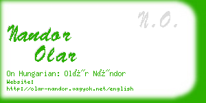 nandor olar business card